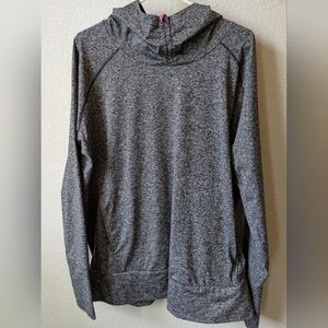 Black And Gray Omniwick Hooded Sweatshirt